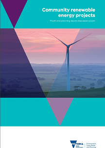 Community renewable energy projects discussion paper